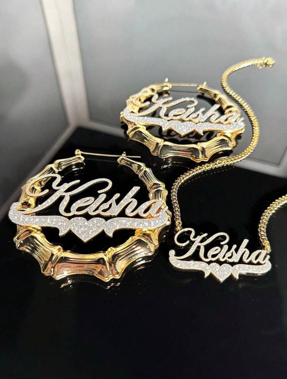 👑 Billionaire Labs™ Custom Name Jewelry Set