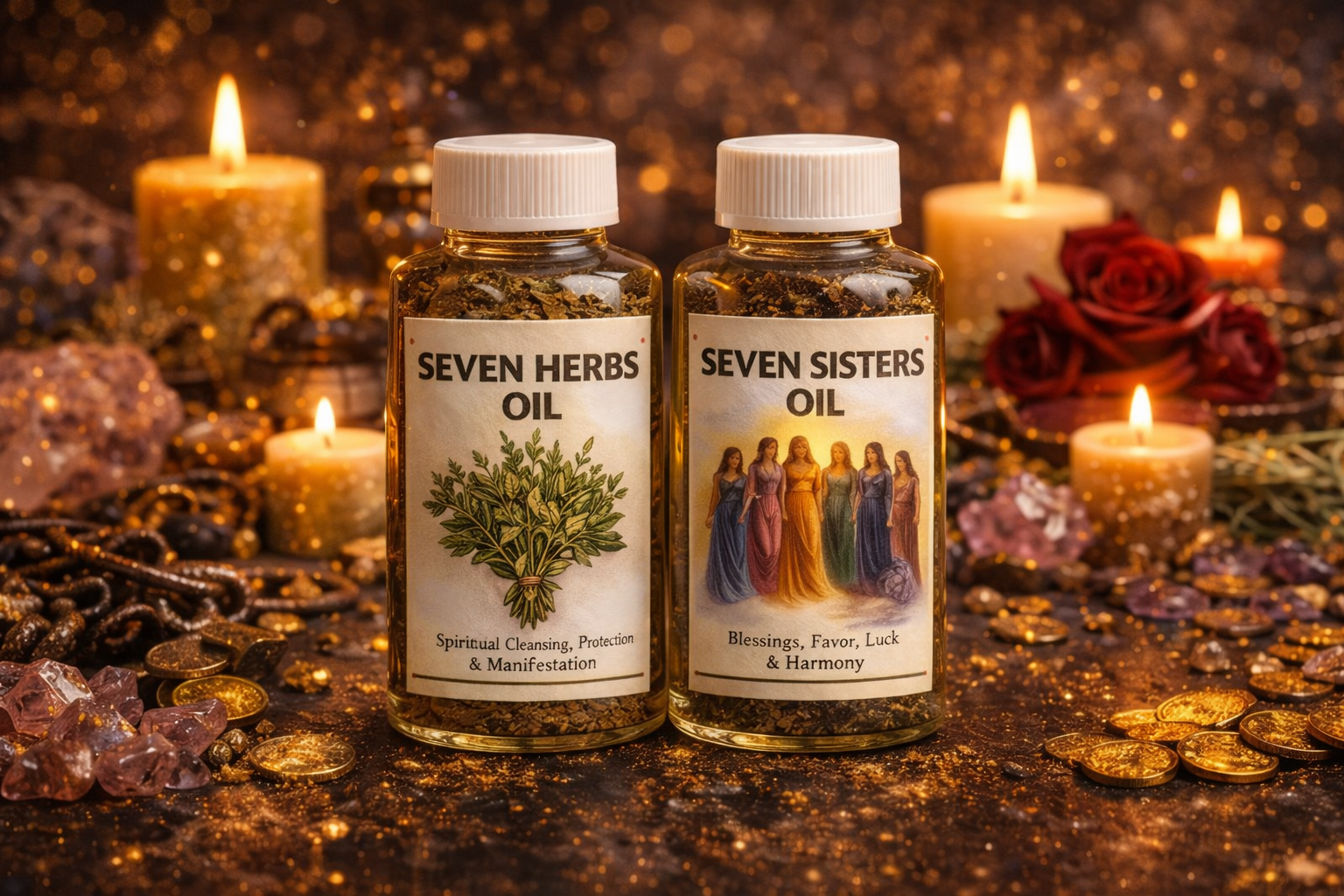 The Divine Seven Oil Ritual Pair